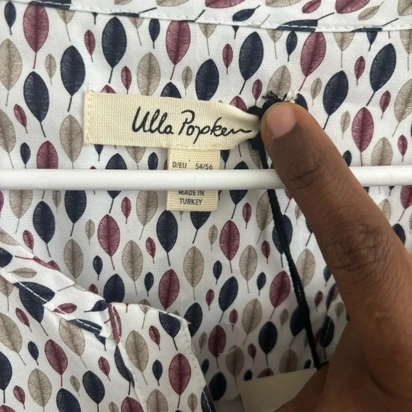 Plus Size Boho Blouse Top 3/4 Sleeve Empire Waist Tunic Dot Print Flowy Mature - Picture 5 of 8